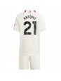 Manchester United Antony #21 Alternativní dres pro děti 2023-24 Krátký Rukáv (+ trenýrky)